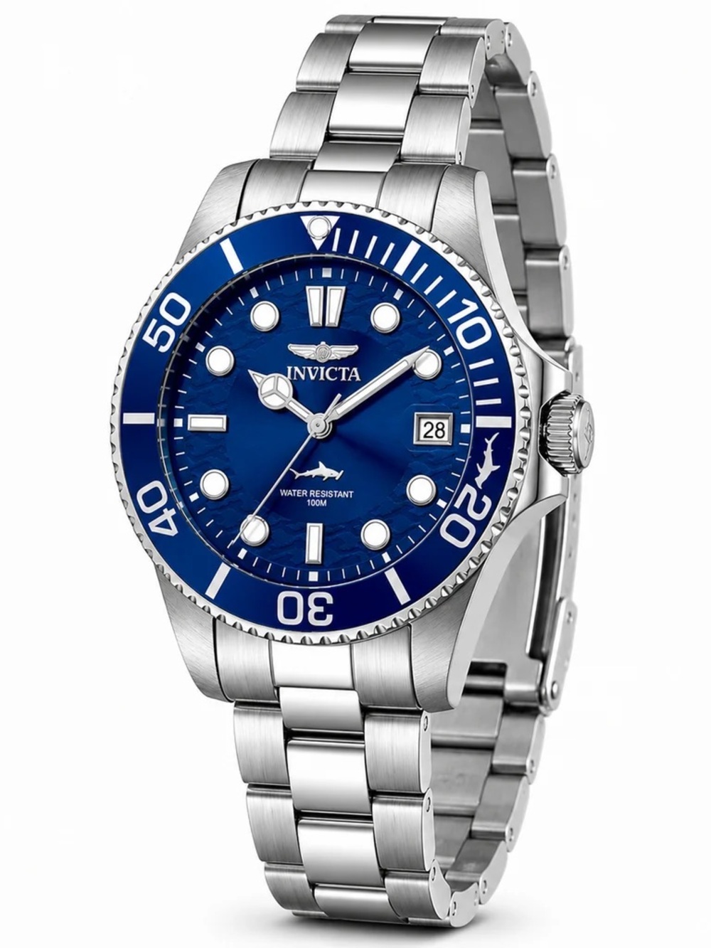 Invicta women’s Blue Dial Stainless Steel Dive Watch 50915 34mm